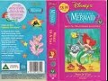 Opening And Closing Of The Little Mermaid A Whale Of A Tale 1993 UK VHS