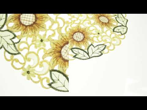 Салфетка 30*30 Подсолнух ажур SX