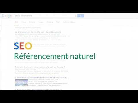 Tutoriel SEO SEO Référencement naturel