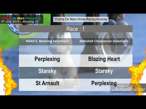 Champ De Mars Horse Racing Analyse (7 July 2018 - Meeting 15)