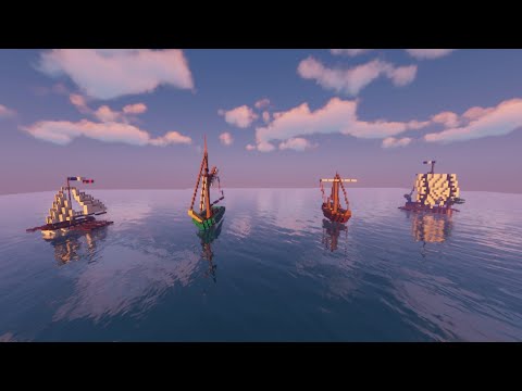 Minecraft: Various small vessels (gunboats, viking ship and more!)