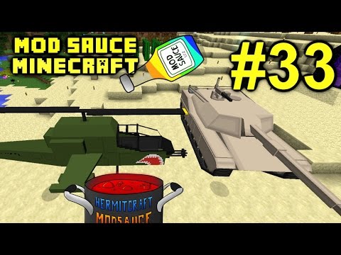 Minecraft Mod Sauce Ep. 33 - Vehicle Mods !!! ( HermitCraft Modded Minecraft )