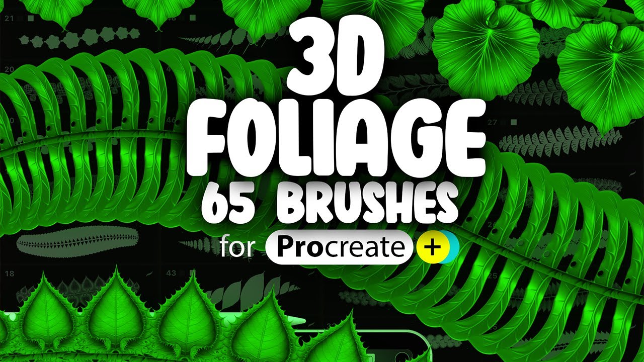Foliage Brushes for Procreate 🔥