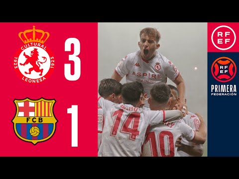 Resumen de Cultural Leonesa vs Barça Atlètic Jornada 13