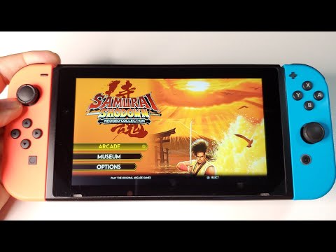 SAMURAI SHODOWN NEOGEO COLLECTION - testing all 7 games | Nintendo Switch handheld gameplay