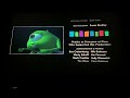 Monsters Inc UK DVD Credits