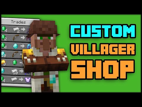 CUSTOM VILLAGER SHOPS and TRADES maker in Minecraft [Datapack]