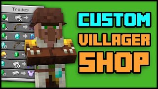 CUSTOM VILLAGER SHOPS and TRADES maker in Minecraft [Datapack]