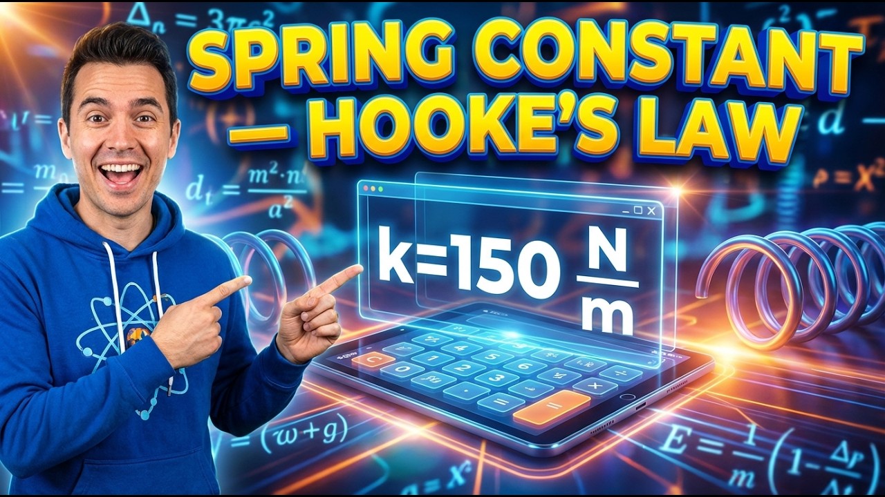 Spring Constant Calculator — Hooke's Law