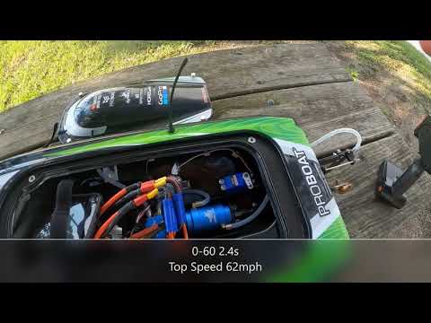 Sonicwake 6s RC Boat 0-60 in 2.4s!!!