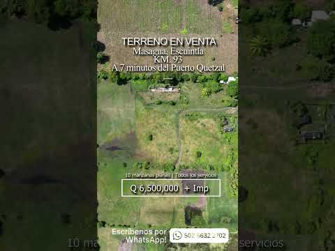 Terreno en venta en Masagua Escuintla 001TVESD