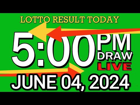 LIVE 5PM LOTTO RESULT TODAY JUNE 04, 2024 #2D3DLotto #5pmlottoresultjune4,2024 #swer3result