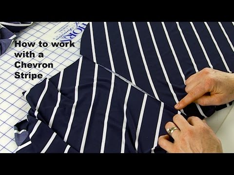 J Stern Designs l Working with Chevron Striped Fabric