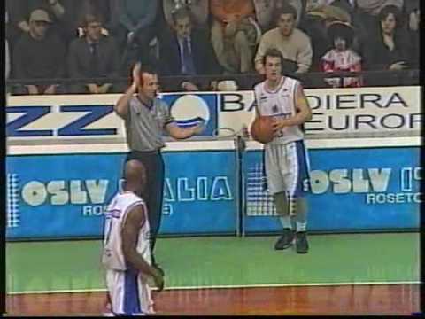 Cordivari Roseto - Ina Sicilia Barcellona 78-76 [Serie A2 1999/2000]