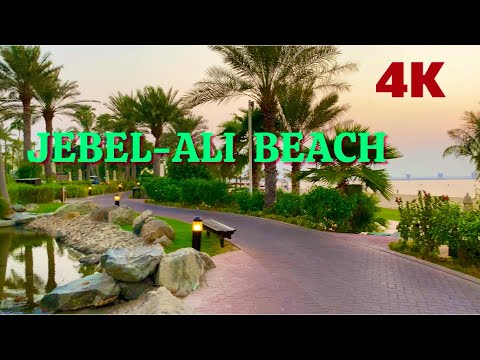 [4K] Jebel Ali Beach 🏖 Club - Pools - UAE - Dubai Tours, جبل علي الشاطي- Beautiful views - Sep 2021