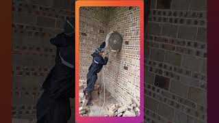 Wall Cutting Process Using an Angle Grinder for Precise and Controlled Results
