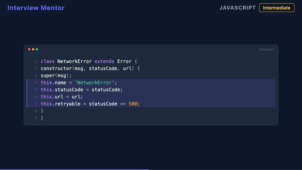 When to Create Custom Error Classes in JavaScript