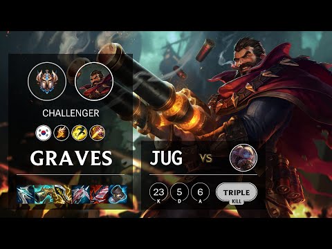 Graves Jungle vs Poppy - KR Challenger Patch 11.18
