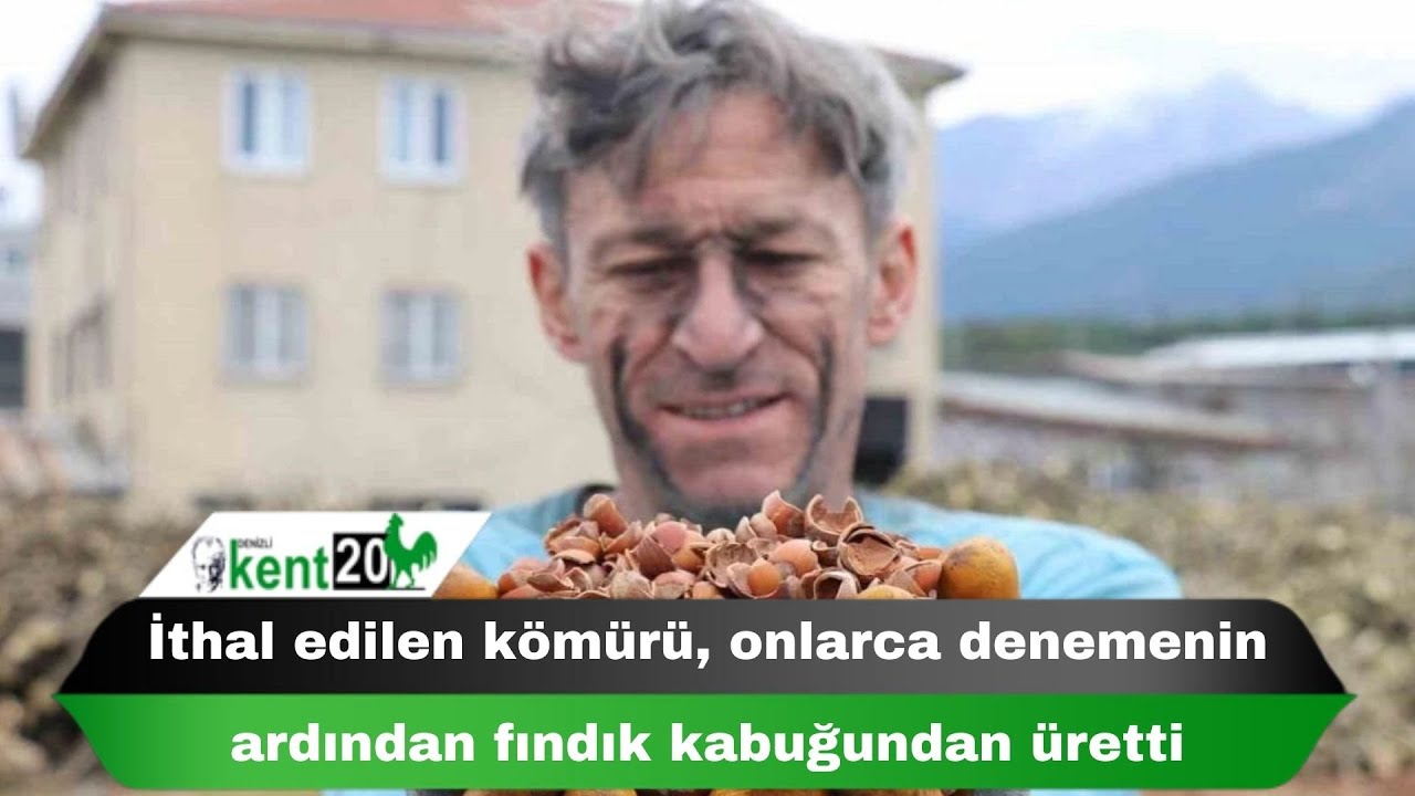 İthal edilen kömürü, onlarca denemenin ardından fındık kabuğundan üretti