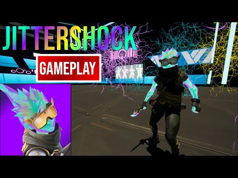 New Jittershock Skin Gameplay (Fortnite Battle Royale)