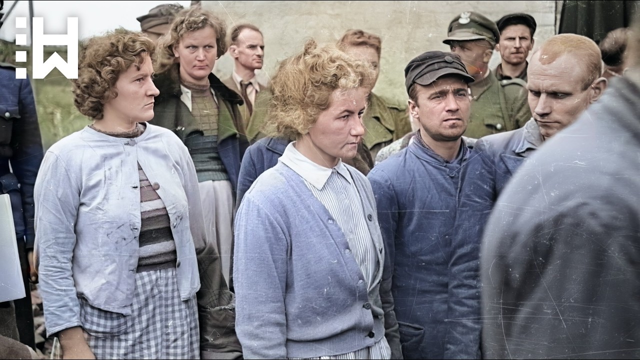 Painful mass execution of female Nazi guards of Stutthof concentration camp - World War 2