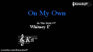 On My Own (Karaoke) - Whitney Houston
