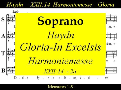 Haydn, Harmoniemesse, Hob. XXII:14,  2a.Gloria-In Excelsis Deo - Soprano