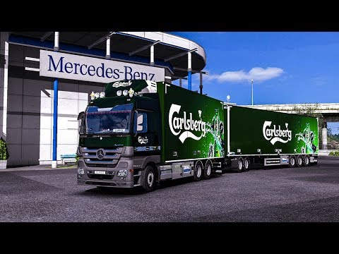 Euro Truck Simulator 2 Mercedes Actros MP3 Reworks v2.0 & Tandem [1.31]