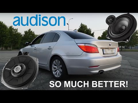 BMW E60 Audison Speaker Upgrade DIY Door Panel + Front Seat Removal Subwoofer Install
