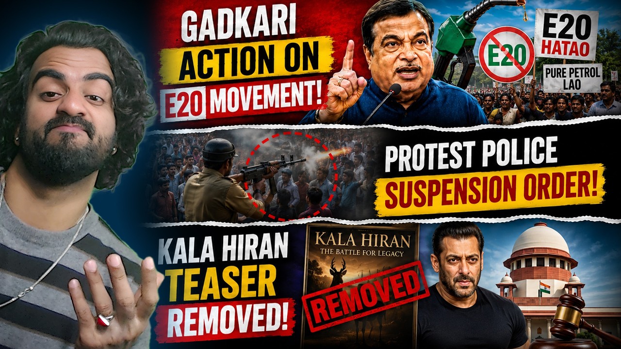 Gadkari Action on E20 Movement, Protest Police Suspension, Kala Hiran Removed 😱