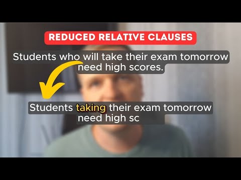 Reduced Relative Clauses in English: Rules and Examples