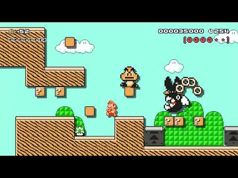 ブルに野菜をぶつけろ!　(ブル→ブラックパックン、野菜→POW) by ダイナマーKING 🍄 Super Mario Maker ✹Wii U✹ #avq