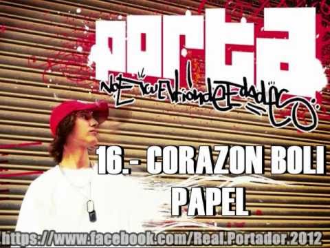 Corazón, boli y papel