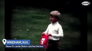 Video: Jamie Staton catches the bus on first day of first grade