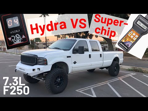 Hydra vs stock vs superchips 0-60 | 7.3 powerstroke 0-60 tests before and after hydra chip