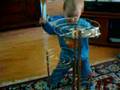 Peyton Playing Drums
