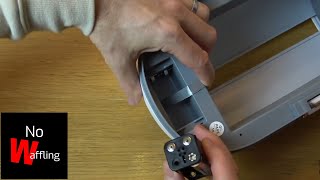 How to Change Batteries on Elpheco Nordic Style Sensor Trash Can Bin Automatic Lid - Beginners guide