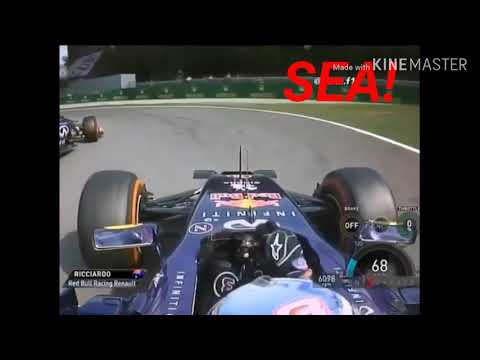 F1 Daniel Riccardo ultrapassagens no GP Itália 2014!