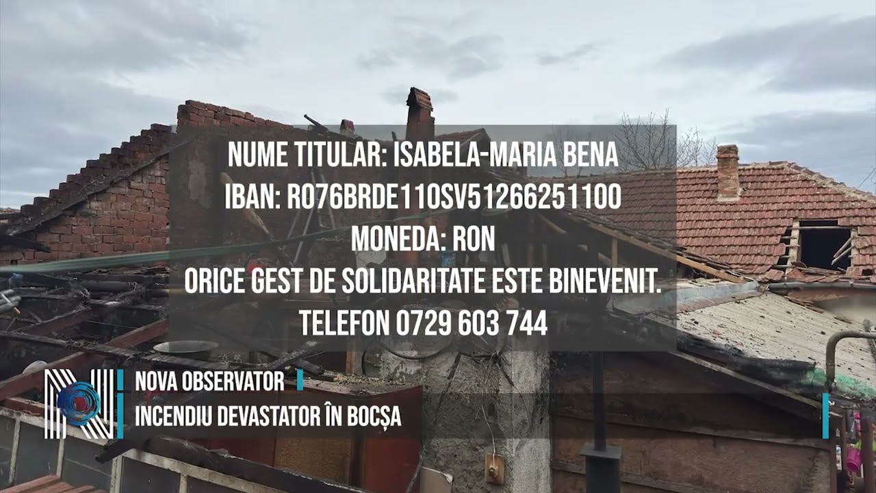 INCENDIU DEVASTATOR ÎN BOCȘA
