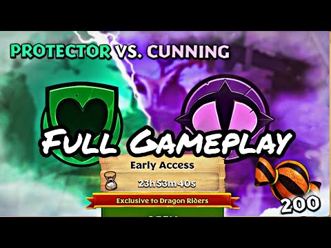 NEW PROTECTOR VS CUNNING GAUNTLET FULL GAMEPLAY - Dragons: Rise of Berk