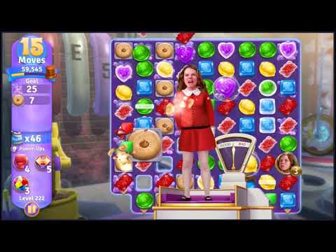 Wonka's World of Candy Level 222 - NO BOOSTERS + FULL STORY 🍫 | SKILLGAMING ✔️