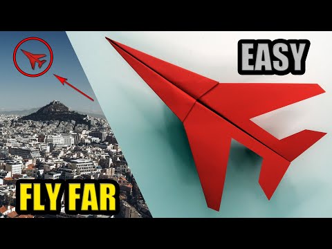 How to make a Paper Airplane that flies far 1000 Feet - paper airplane (easy)