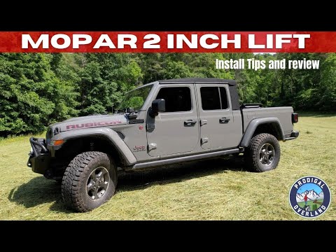 Mopar 2 Inch Lift Kit Jeep Gladiator | Install tips and Review!