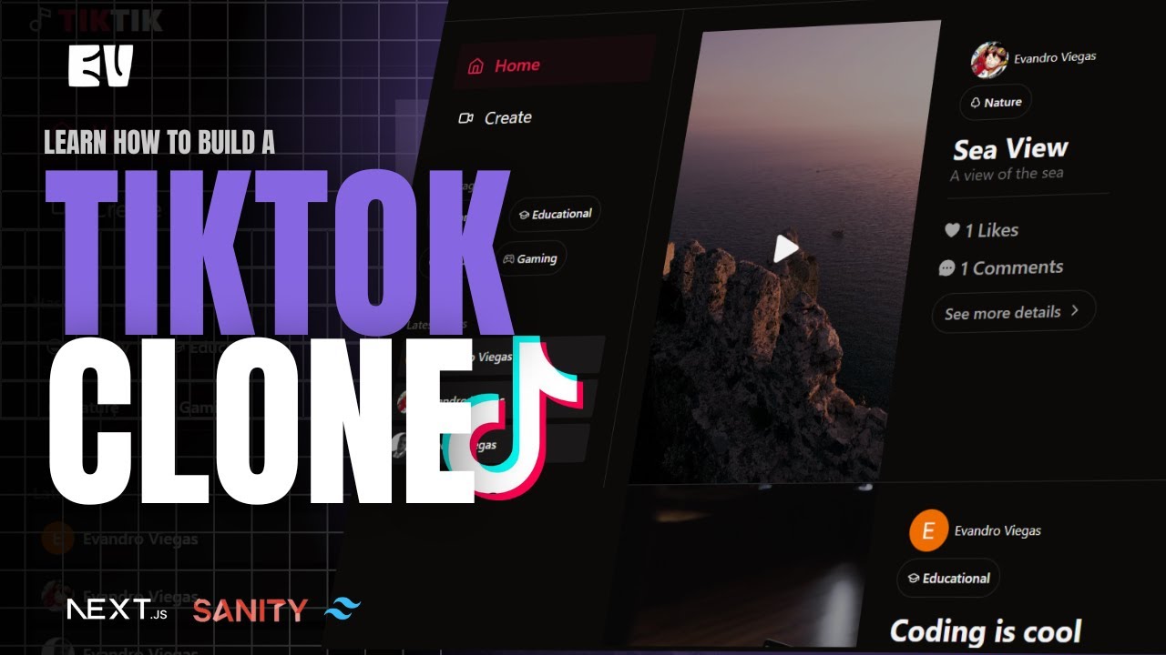 Build a Complete TikTok Clone | Next.js, Sanity.js, Tailwind.css