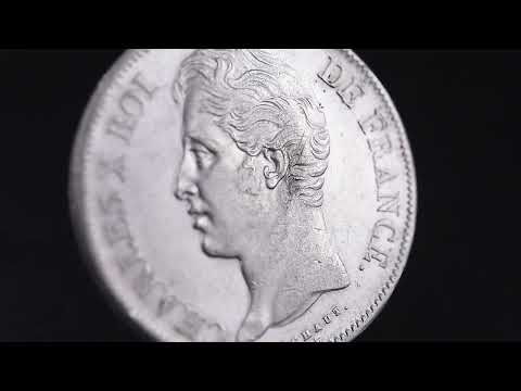 Moneta, Francia, Charles X, 5 Francs, 1828, Toulouse, BB+, Argento, Gadoury:644