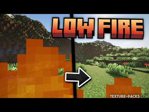 🔥 Incredible Low Fire Texture Pack for Minecraft! 🔥