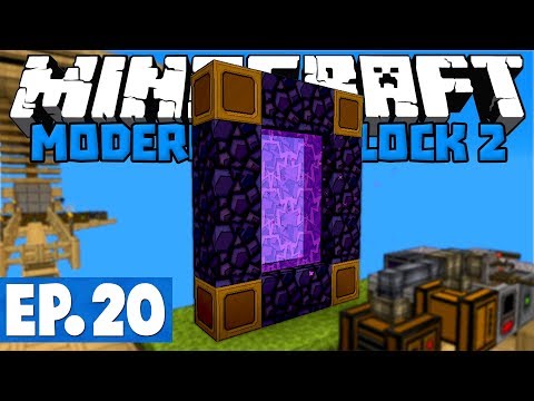 Minecraft Modern Skyblock 2 - Smeltery & Broken Nether Portal! #20 [1.12.2 Modded Skyblock]