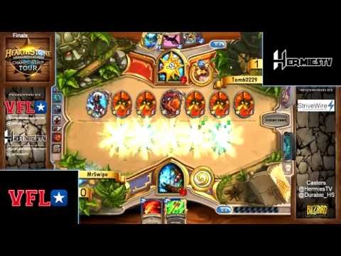 [Hearthstone]  VFL Weekly #10  QUICKSHOT  Finals MrSwipe vs. Tom60229.  Round #2