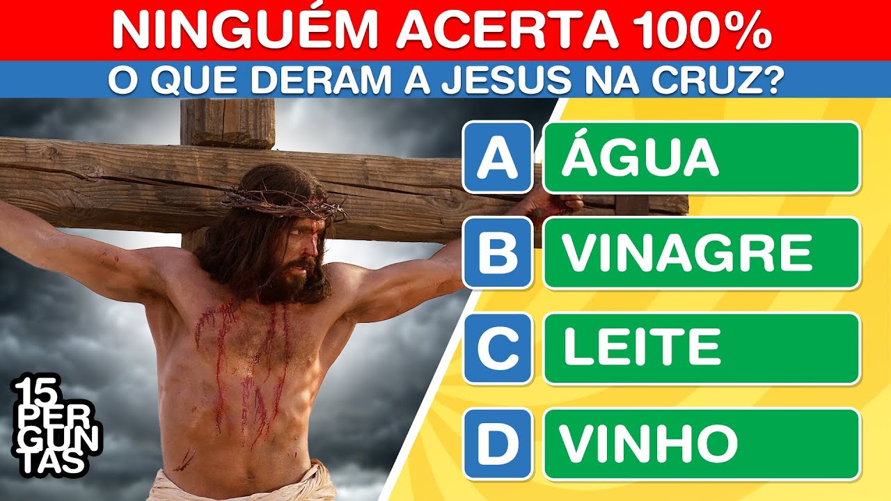 15 PERGUNTAS BÍBLICAS PARA TESTAR SEU CONHECIMENTO BÍBLICO - JOGO DA BÍBLIA