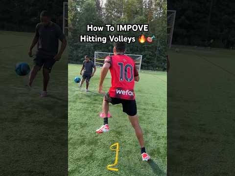How To IMPROVE Hitting Volleys 🔥🎯#soccer #football